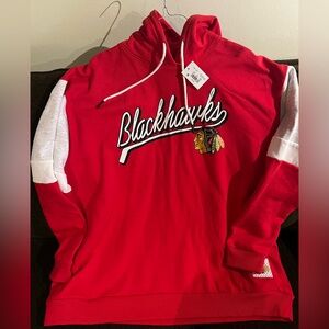 Official NHL Chicago Blackhawks Hoodie with White Accents NWT
